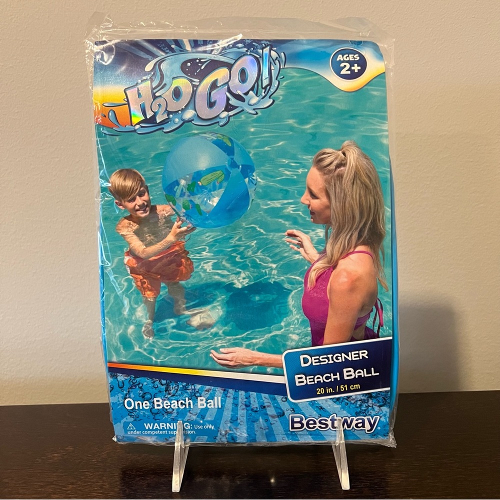 Beach Ball: Blue with Cactus 20-inch Pool Toy